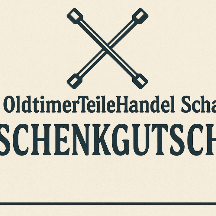 Geschenkgutschein OldtimerTeileHandel Schaum